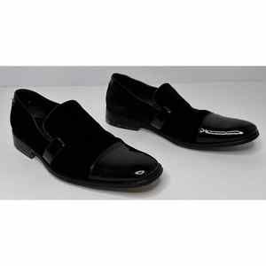Taryn Rose Canyon Velvet Patent Leather Vernice Loafers Mens Black Size 11
